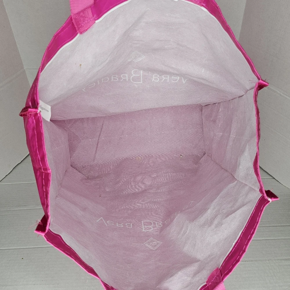 Vera Bradley PTP Bags Large Hot Pink Barbie Shopping Reusable Eco Friendly Tote